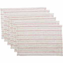 Charley Red Placemats (Set of 6)