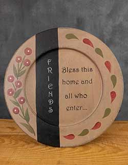 Bless This Home Primitive Plate