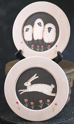 Bunny or Sheep Primitive Plate