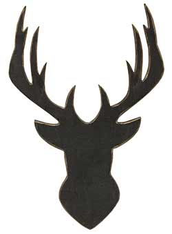 Deer Head Silhouette Wall Decor