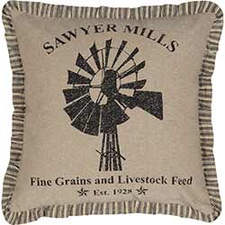 Sawyer Mill Windmill Pillow