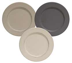 Stoneware Primitive Plates (Set of 3)