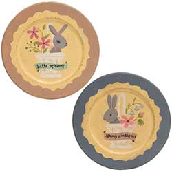 Spring Is In The Air Bunny Plates (Set of 2)