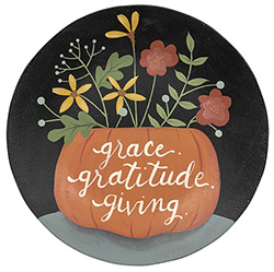 Grace, Gratitude and Giving Wood Plate