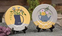 Hello Teapot Plates (Set of 2)