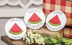 Watermelon Round Easel Signs (Set of 3)