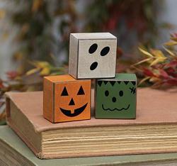 Friendly Halloween Monster Blocks (Set of 3)