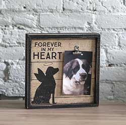 Dog Memorial Sign with Photo Holder