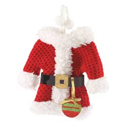 Santa Suit Ornament/Card Holder