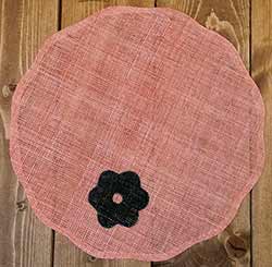 Camille Jute Placemat - Coral