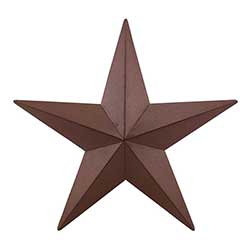 Cabilock Red Metal 3D Barn Star Vintage Wall Star Country Primitive Home Decor Iron Texas Metal Star Rustic Vintage Wall Art Hanging Decor 