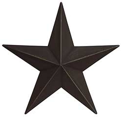 Primitive Wall Star, 12 inch - Black