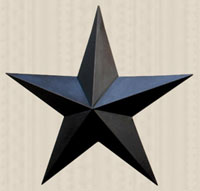 Black Barn Star, 24 inch