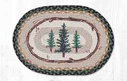 Tall Timbers Braided Placemat - Oval