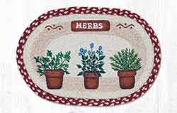 Herbs Braided Placemat - Oval