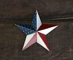 Americana Hand-Painted Barn Star - 5 inch