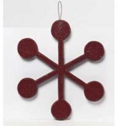 Small Red Snowflake Ornament
