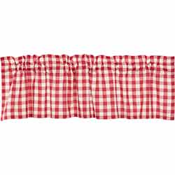 Annie Buffalo Red Check Valance