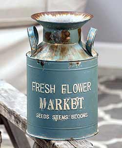 Fresh Flower Market Milk Can