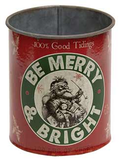 Be Merry and Bright Metal Can