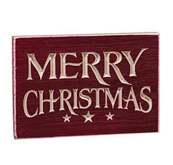Merry Christmas Engraved Sign