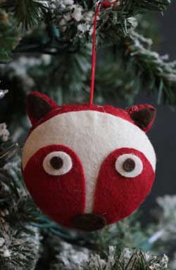 Fox Felt Ornament 