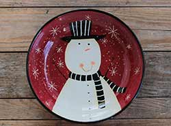Christmas Snowman Serving Bowl