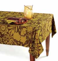 Fall Flora Jacquard Tablecloth