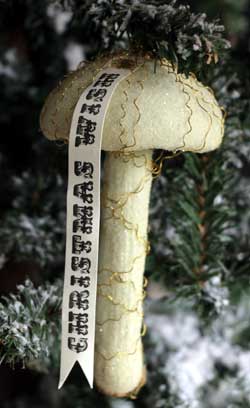 Christmas Wish Mushroom Ornament