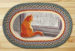 Window Cat Braided Jute Rug