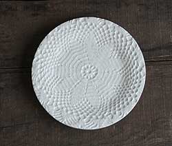 Lace Doily Ceramic Plate