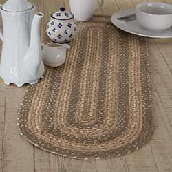 Cobblestone Braided 36 inch Table Runner (Oval)
