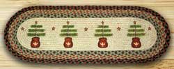 Feather Tree Braided Table Runner - 36 inch
