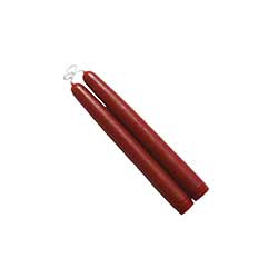 6 inch Paprika Mole Hollow Taper Candles (Set of 2)