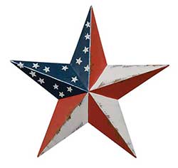 Patriotic Barn Star, 8 inch