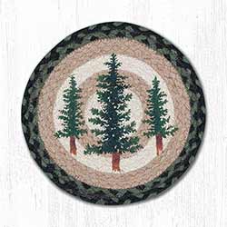 Tall Timbers Braided Tablemat - Round (10 inch)