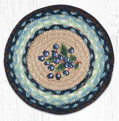 Blueberry Braided Tablemat - Round (10 inch)