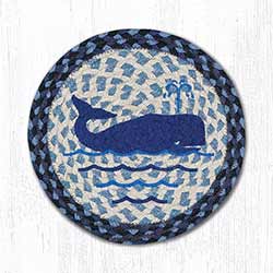 Whale Braided Tablemat - Round (10 inch)
