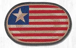 Original Flag Hand Braided Tablemat - Oval (10 x 15 inch)