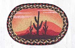 Desert Sunset Braided Tablemat - Oval (10 x 15 inch)