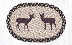 Deer Silhouette Braided Tablemat - Oval (10 x 15 inch)