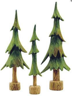 Evergreen Trees (Set of 3)