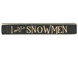 I Heart Snowmen Shelf Sitter