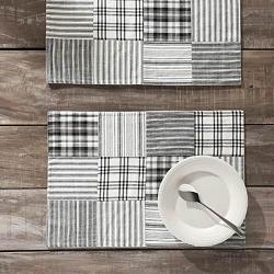 Sawyer Mill Black Patchwork Placemats (Set of 2)
