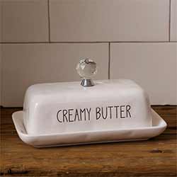 Simple Farmhouse Covered Butter Dish
