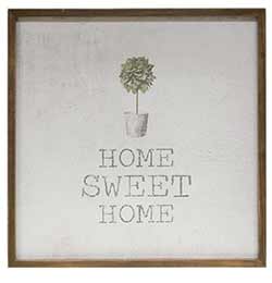 Home Sweet Home Framed Watercolor Wall Art