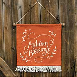 Autumn Blessings Fabric Wall Hanging