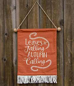 Autumn Is Calling Fabric Wall Hanging