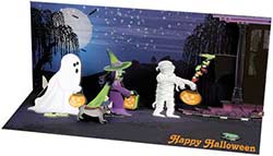 Trick or Treaters - Sight & Sound Pop-up Card