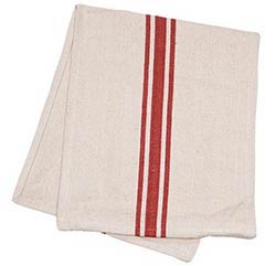 Cream with Red Stripe 53 inch Table Runner